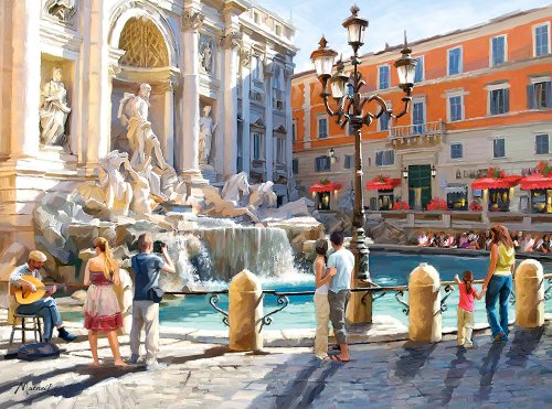 Puzzle 3000 piese trevi fountain