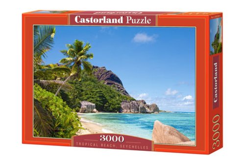 Puzzle 3000 piese tropical beach seychelles