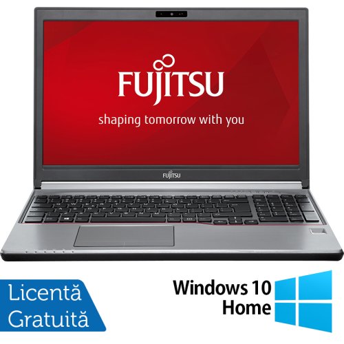 Laptop fujitsu siemens lifebook e756, intel core i5-6200u 2.30ghz, 8gb ddr4, 240gb ssd, dvd-rw, 15.6 inch full hd, webcam, tastatura numerica + windows 10 home