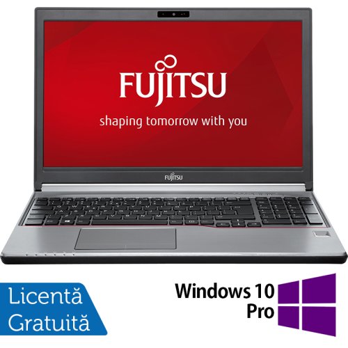 Laptop fujitsu siemens lifebook e756, intel core i5-6200u 2.30ghz, 8gb ddr4, 240gb ssd, dvd-rw, 15.6 inch full hd, webcam, tastatura numerica + windows 10 pro