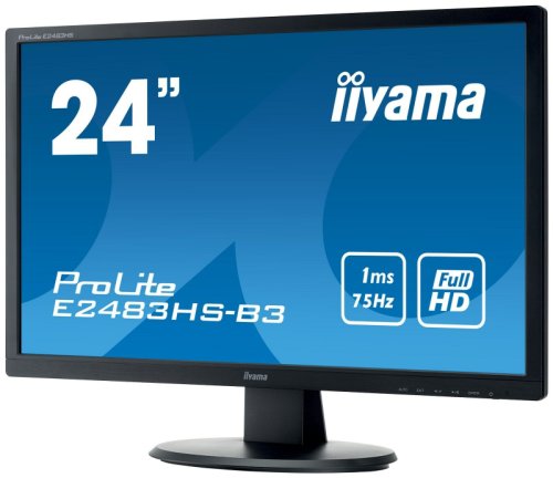 Monitor iiyama e2483hs, tn 24 inch, 1920 x 1080, vga, display port, hdmi