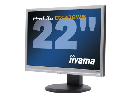 Monitor second hand iiyama prolite b2206ws, 22 inch led, 1650 x 1050, vga, dvi, fara picior
