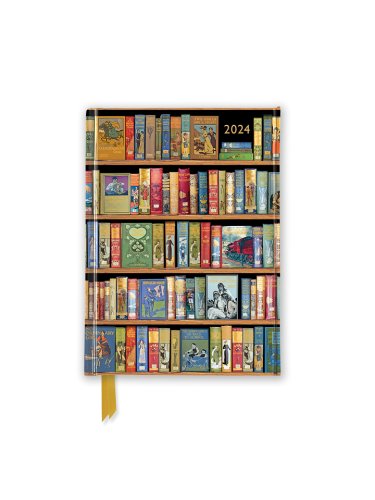 Agenda - bookshelves 2024 luxury pocket diary | flame tree publishing