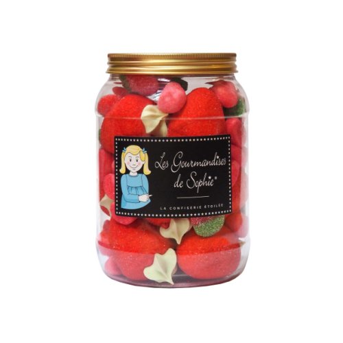 Borcan cu bomboane - strawberries trio, 1.5 l | les gourmandises de sophie