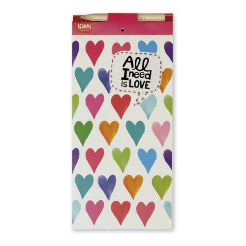 Carnetel cu magnet don't forget with hearts | legami