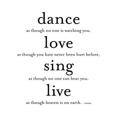 Felicitare - dance love sing live | quotable cards