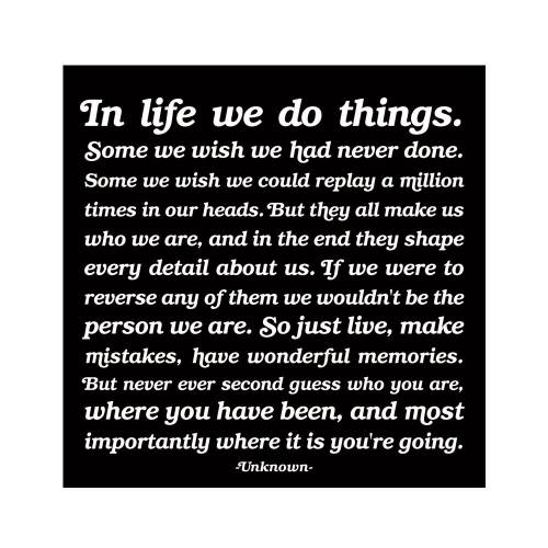 Felicitare - in life we do things | quotable cards