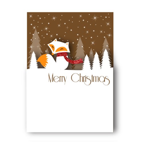 Felicitare - merry christmas fox | alljoy design