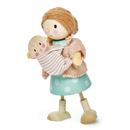 Figurine din lemn - mrs. goodwood and the baby | tender leaf toys