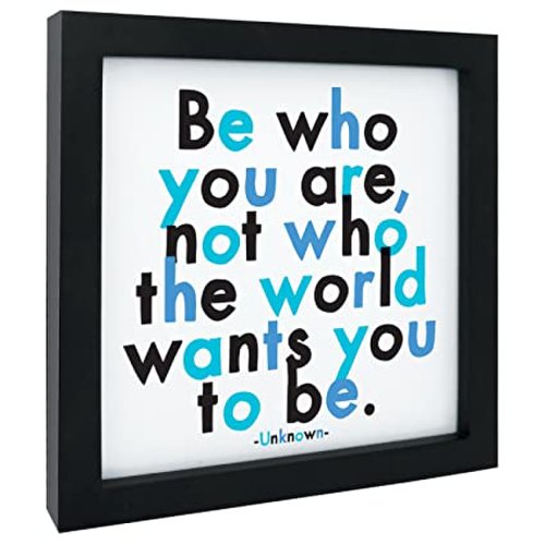 Fotografie inramata - be who you are | quotable cards