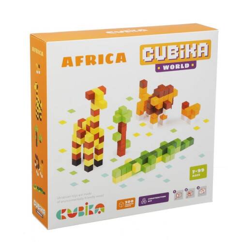 Joc de constructie - pixel, africa | cubika