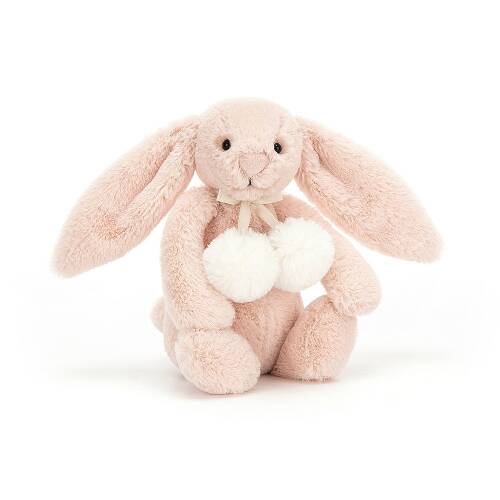 Jucarie de plus - bashful blush snow bunny | jellycat