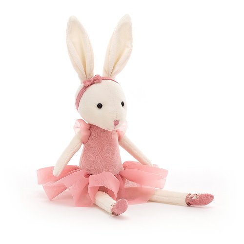 Jucarie de plus - pirouette bunny rose, 27 cm | jellycat