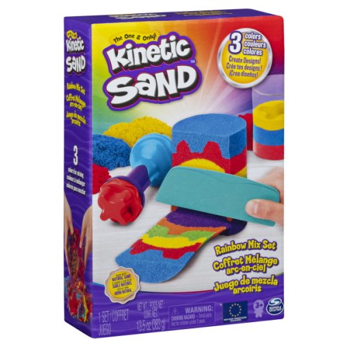 Kinetic sand set unelte de curcubeu cu accesorii | spin master