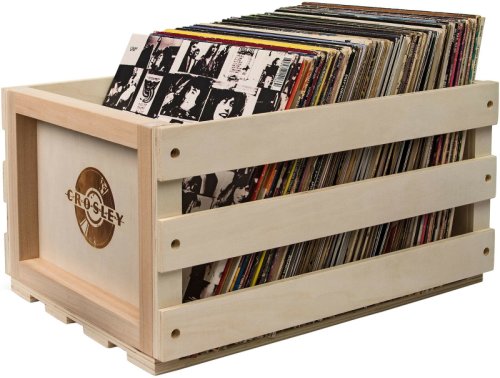 Lada depozitare vinyl-uri - crosley record storage crate | crosley