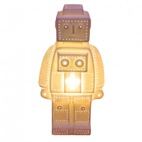 Lampa din ceramica- biscuit robot | sarl opjet