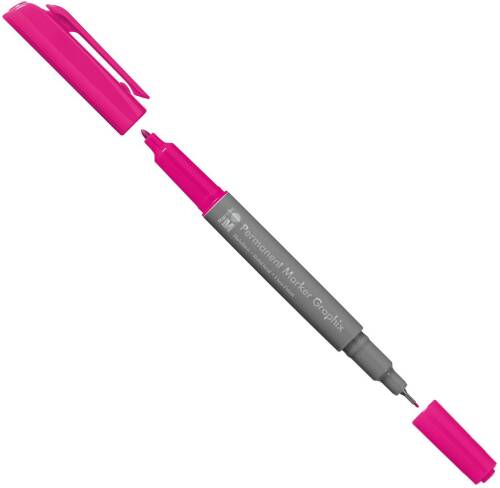 Marker - marabu permanent marker graphix, double tip, 131 raspberry | marabu