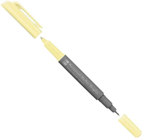 Marker - marabu permanent marker graphix, double tip, lemon 020 | marabu