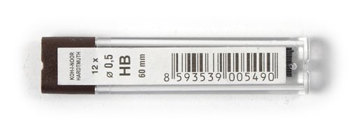 Mine pentru creioane mecanice - k4152 - hb grafit 0,5 mm hb | koh-i-noor