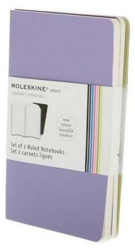 Moleskine 2 volant notebooks pocket ruled purple | moleskine