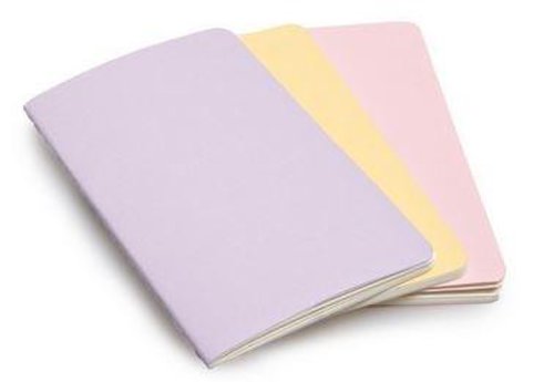 Moleskine cahier pocket trio pastel plain notebook - multicolour | moleskine