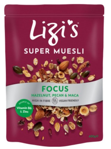 Musli - lizi's super muesli focus hazlenut, pecan & maca | lizi's