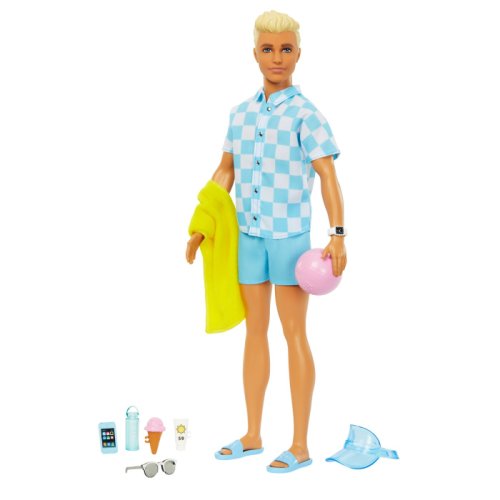 Papusa - barbie - ken o zi la plaja | mattel