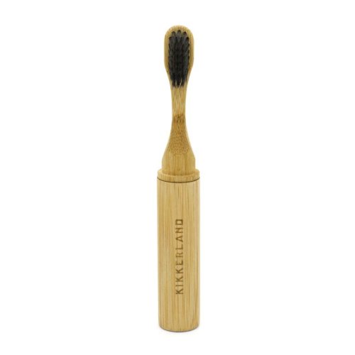 Periuta de dinti - on-the-go bamboo toothbrush | kikkerland
