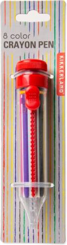 Pix - 8 color crayon pen | kikkerland