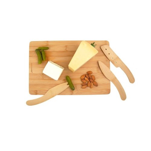 Platou branzeturi - bamboo cheese plate | kikkerland