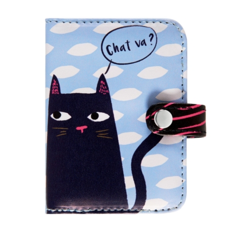 Portofel - cartes folk black cat | derriere la porte