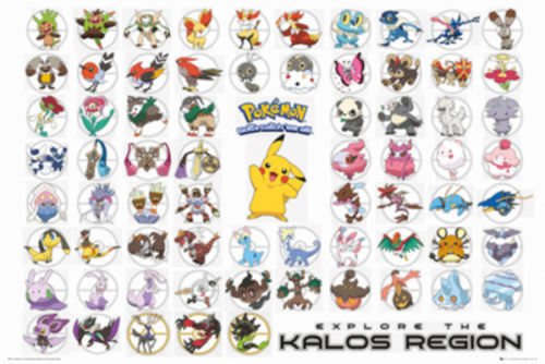 Poster - pokemon - grand poster kalos region | gb eye