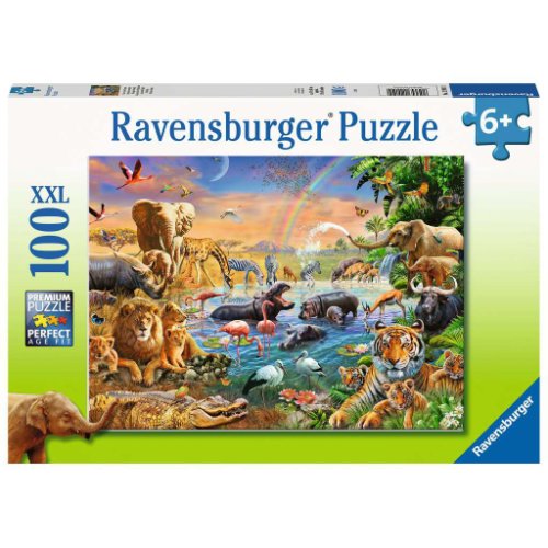 Puzzle 100 piese - xxl - izvor in jungla | ravensburger