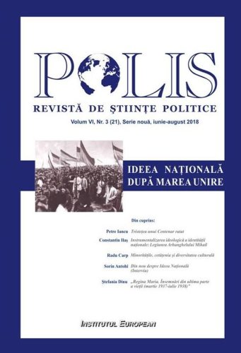 Institutul European Revista polis - vol. vi, nr. 3 (21) / iunie – august 2018 |