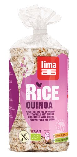 Rondele de orez expandat cu quinoa, bio, 100g | lima