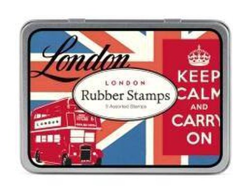 Rubber stamps in tin - london | cavallini papers & co. inc.