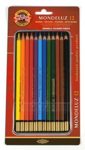 Set 12 creioane colorate - aquarell mondeluz | koh-i-noor
