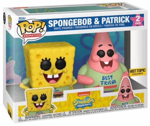 Set 2 figurine - spongebob squarepants - spongebob and patrick | funko