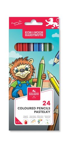 Set 24 creioane colorate - lion | koh-i-noor