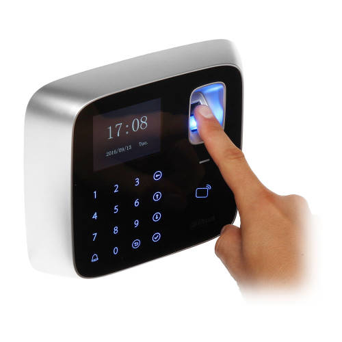 Cititor biometric de interior ip dahua asi1212a-d, pin/card, amprenta, 30.000 carduri, 3.000 amprente, antipassback
