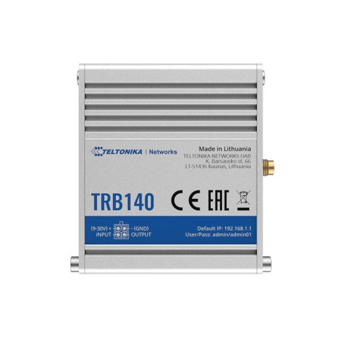 Router industrial digital/analog teltonika trb140, gsm, 4g, micro usb, ethernet, 10/100/1000 mbps