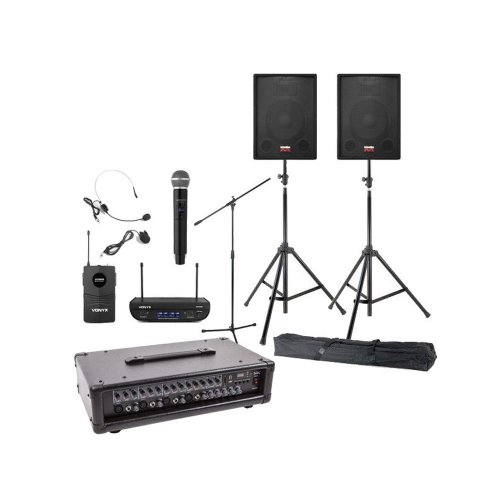 Sistem sonorizare biserica 1, portabil, microfon wireless