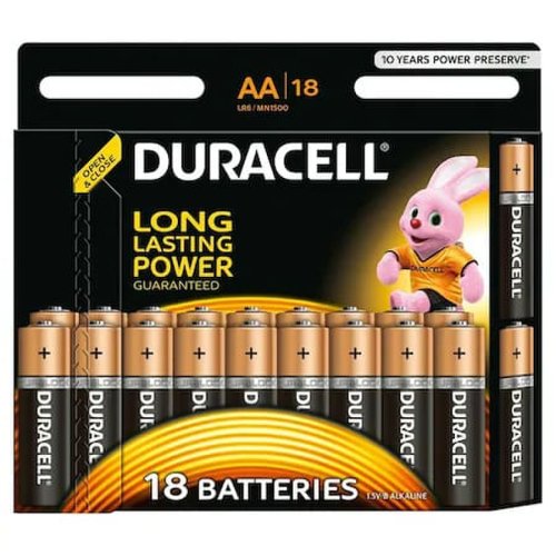 Baterii duracell basic aak18, 18 buc