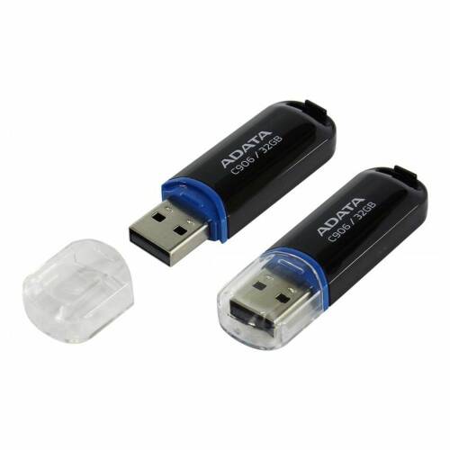 Usb flash drive adata, 32gb, c906, usb2.0, negru