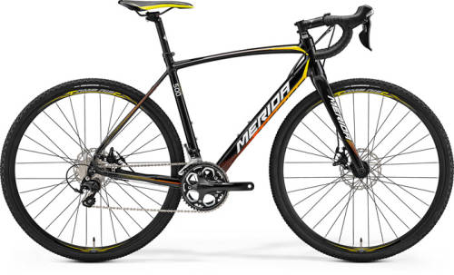 Bicicleta cursiera merida cyclo cross 500 negru/galben 2017