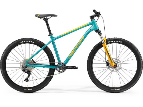 Bicicleta de munte pentru barbati merida big.seven 200 albastru turcoaz/portocaliu 2021