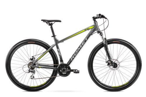 Bicicleta de munte pentru barbati romet rambler r9.1 gri/verde/argintiu 2022