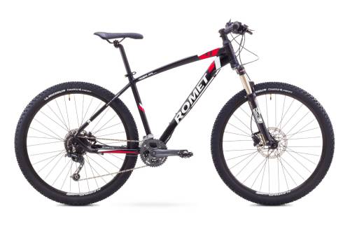 Bicicleta de munte romet rambler 27.5 4 negru-rosu 2017