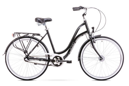 Bicicleta de oras pentru femei romet pop art 26 negru 2019