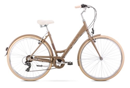 Bicicleta de oras pentru femei romet sonata eco bej 2022